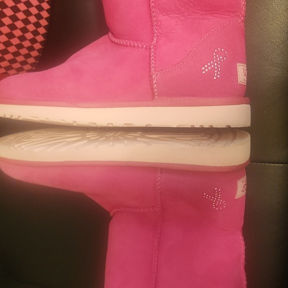 UGG Pink Shearling Boots - Picture 7 of 9